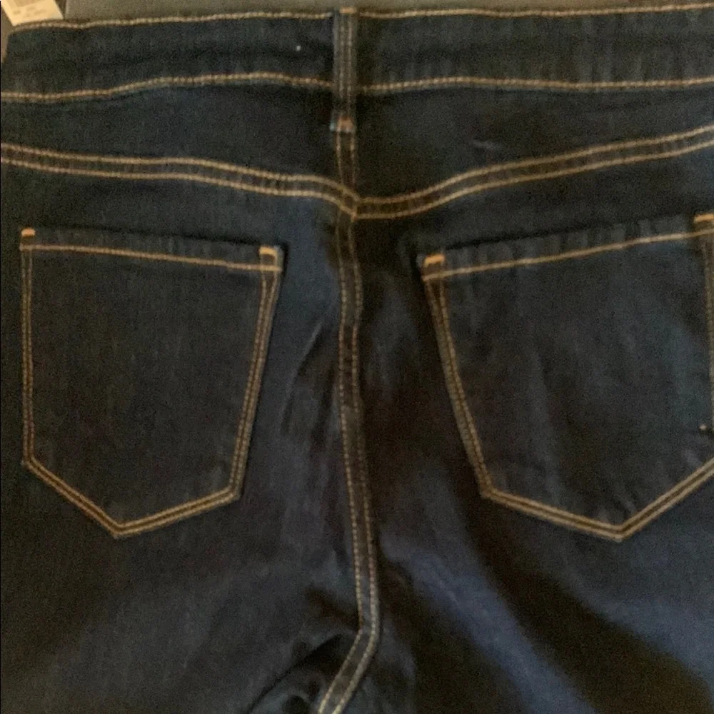 Old Navy Women's Blue Jeans NWT Size 10P. High Rise WOW Super Skinny Dark Indigo - Picture 3 of 5